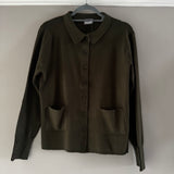 Cashmere-like Patch pocket Shirt - Forest