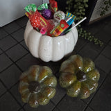 Off White Ceramic Pumpkin Planters - 2 sizes