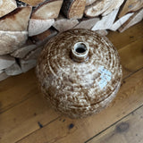 Two tone Stoneware Brown Vase H28.5cm
