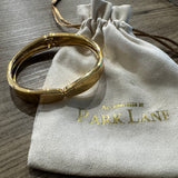 Gold plated hinged slim Bangle bracelet