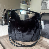 Accessories by Park Lane&nbsp;
BAG94 High quality luxury Faux Fur Bag 36x29cm with detailed knotted straps&nbsp;
Colour - Ebony Black