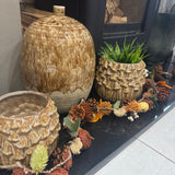 Autumnal Garland - pumpkin & pinecones..