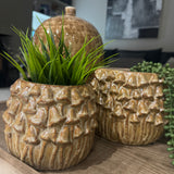 Stoneware Mushroom Planter - 2 sizes