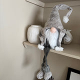 White/Grey Fabric Sitting Gonk with Dangly legs 65cm