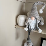 White/Grey Fabric Sitting Gonk with Dangly legs 65cm