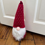 Nordic Red Gonk Door Stop with Red Hat &amp; fluffy white beard H30cm&nbsp;