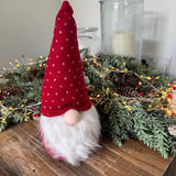 Nordic Red Gonk Door Stop with Red Hat &amp; fluffy white beard H30cm&nbsp;