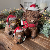 Christmas Highland Cow 7.5cm Hanging Decoration