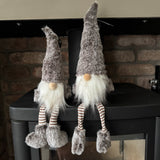 Small sitting Taupe Gonk with dangly legs
Available in 2 sizes: small 33cm &amp; large 40cm