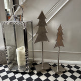Standing Silver Metal Tall Tree - 2 sizes