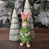 Christmas&nbsp;Ruth Rabbit Figure H14cm dressed in a Xmas Tree costome with a star on the hat.

New AW26