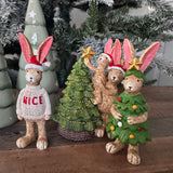 Christmas Ruth Rabbit in a Xmas Tree costume