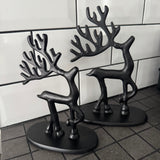 Standing Black Metal Reindeer Figures&nbsp;

Available in 2 sizes: Small 20cm &amp; Large 25cm