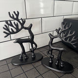 Standing Black Metal Reindeers - 2 sizes