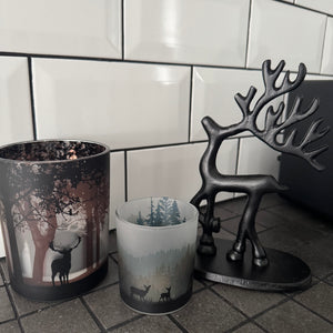 Standing Black Metal Reindeer Figures&nbsp;

Available in 2 sizes: Small 20cm &amp; Large 25cm