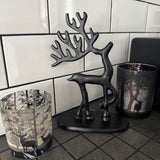 Standing Black Metal Reindeers - 2 sizes