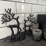 Standing Black Metal Reindeer Figures&nbsp;

Available in 2 sizes: Small 20cm &amp; Large 25cm
