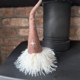 Sitting Gonk with Fluffy Beard & tall hat - 2 colours
