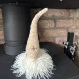 Sitting Gonk with Fluffy Beard & tall hat - 2 colours