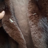 Faux Fur chocolate brown Gilet