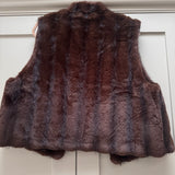 Faux Fur chocolate brown Gilet