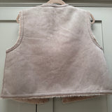 Reversible Faux Suede & Fur Gilet - Candid Ginger