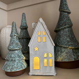 Marbled Green & Brown Glazed Tiered Trees - 3 sizes