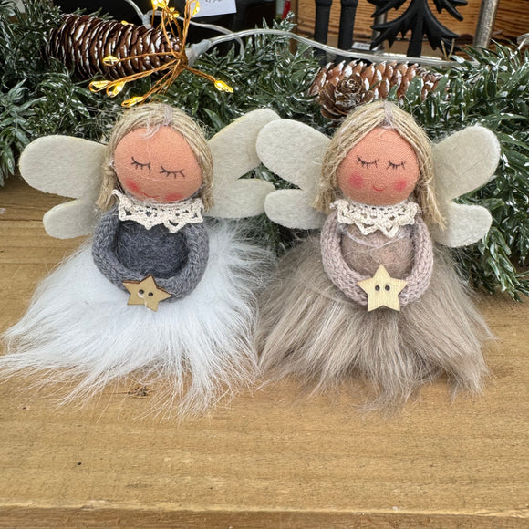 Fabric Sitting Angel - 2 colours