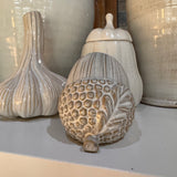 Neutral textured glazed ceramic Acorn 9.5cm