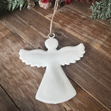 Small hanging White enamel Angel