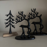 Black Metal Tree on Wooden Base - 2 sizes
