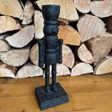Black Rough Luxe charming Aluminium Nutcracker H28cm