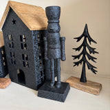 Black Rough Luxe charming Aluminium Nutcracker H28cm