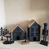 Black Aluminium Nutcracker H28cm
