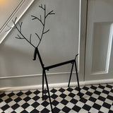 Black Iron Reindeer Decorations - Large