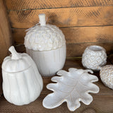 White Ceramic Butternut Squash Jar