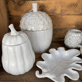 White Ceramic Butternut Squash Jar