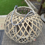 Large Wicker Round Lantern   *CLICK & COLLECT ONLY*