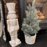 Nicholas the Nutcracker - Tall H43cm Ceramic Neutral Glazed with texture &amp; intricate detail&nbsp;