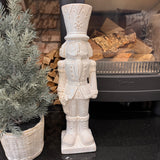 Christmas Ceramic Neutral Nutcracker 43cm
