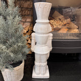 Christmas Ceramic Neutral Nutcracker 43cm