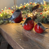 Ceramic Hanging Red Robin 5cm Ornament
