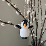 Ceramic small 5.5cm Penguin Hanging Ornament