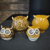 Ceramic Rustic Woodland Owls - 2 sizes & 2 colours