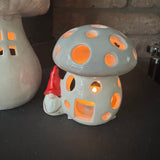 Mushroom House T-Light Holder with Gonk - 2 sizes