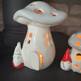 Mushroom House T-Light Holder with Gonk - 2 sizes