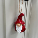 Ceramic Hanging 6cm Red Gonk