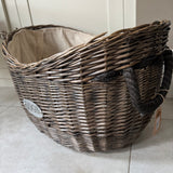 Oval Large Wicker Log Basket