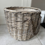 Small Round Wicker Log H27cm Basket