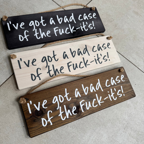 Wooden Hanging Sign - 